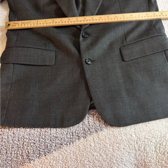 Vintage Givenchy Monsieur Blazer Mens Wool Houndstooth Gray Jacket Union Made - Picture 5 of 15